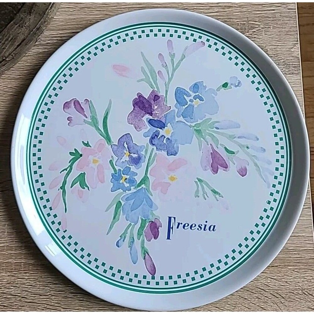 Cake Dish 11.25" Freesia Riviera Van Beers Signature Housewares Stoneware Round